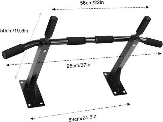 Wall mounted chin up & push up bar stand